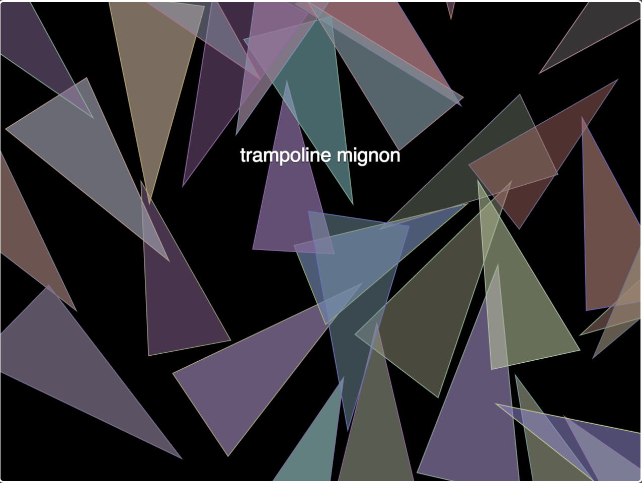trampoline mignon